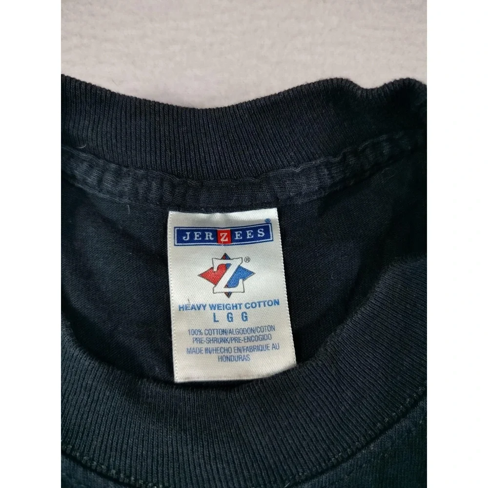 Vintage Jerzees Shirt Mens Large‎ Black I Support Single Moms Adult Humor Casual